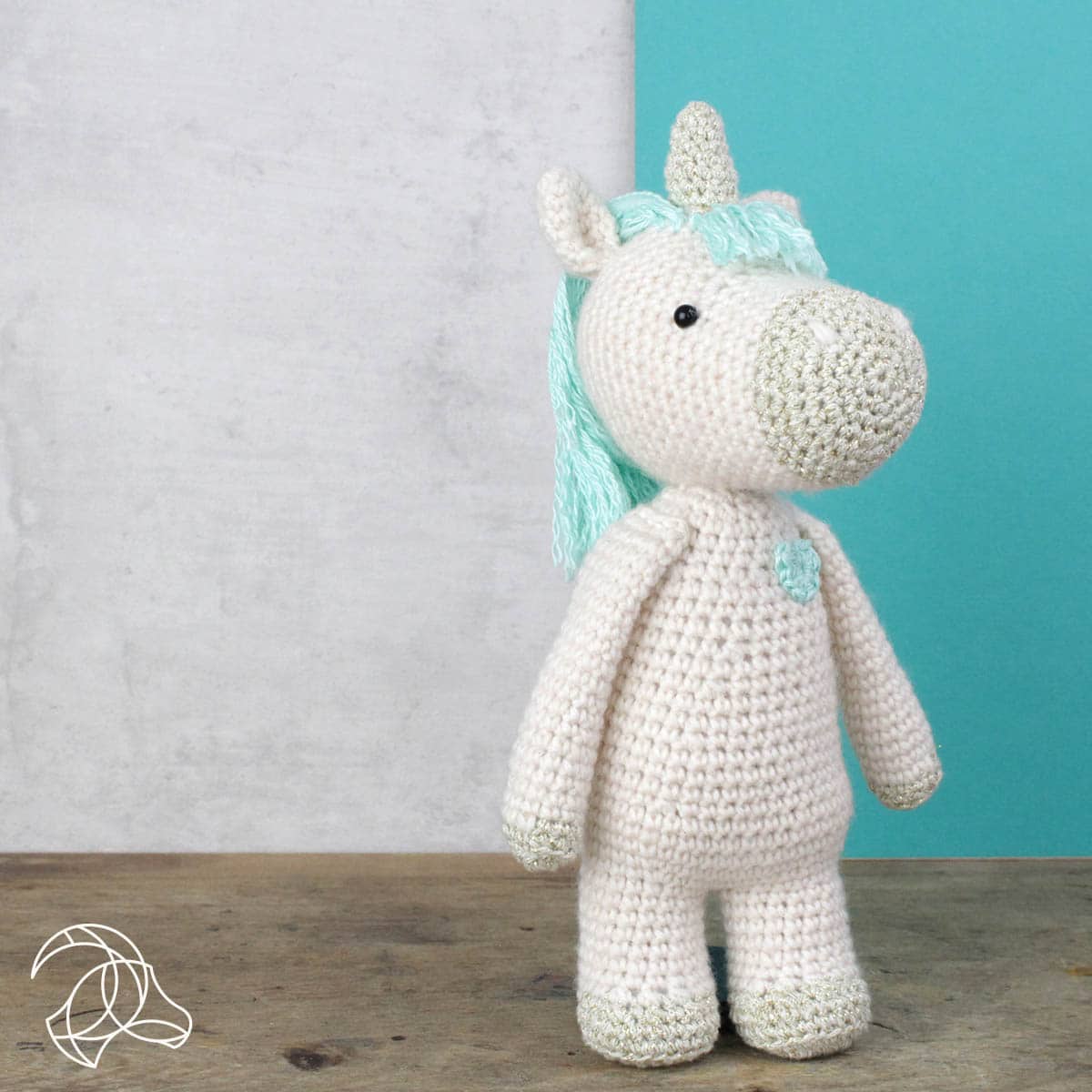 Holly Unicorn Crochet Kit by Hardicraft