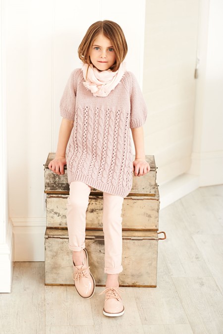 Knitting Pattern - DK Child's Tunic and Top by Stylecraft 9399