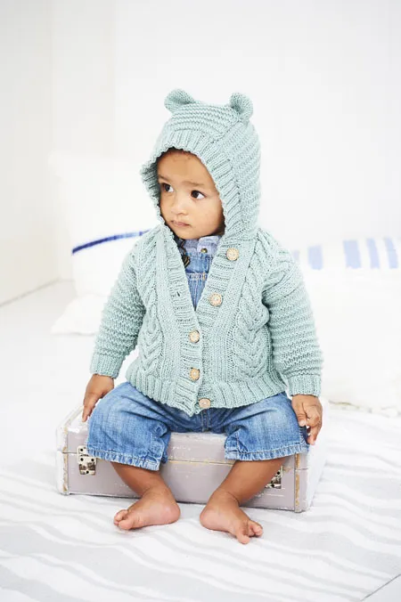 Knitting Pattern - DK Hooded or Collared Jackets by Stylecraft 9975