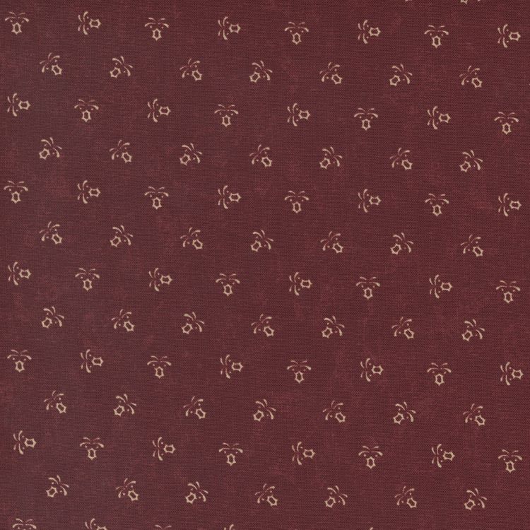 Quilting Fabric - Fleur Dot on Red from Freedom Road by Kansas Trouble for Moda 9696 13