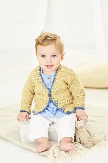 Knitting Pattern - DK Cardigan with Edging Detail by Stylecraft 9759