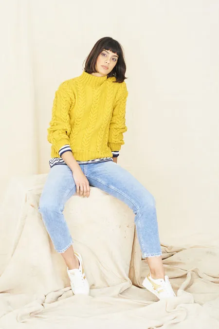 Knitting Pattern - Aran Cable Sweaters by Stylecraft 9768