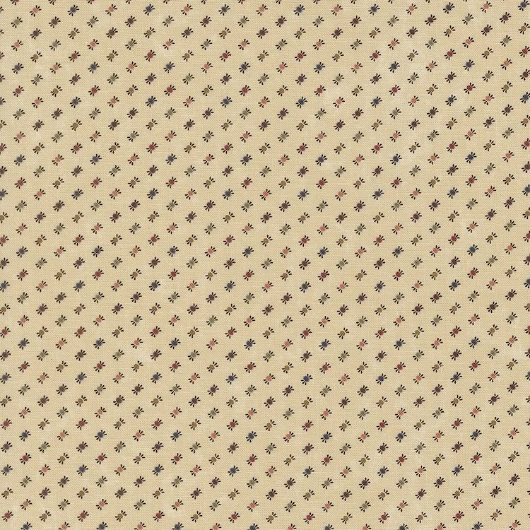 Quilting Fabric - Sweetie Dots on Cream from Wheatland by Kansas Troubles for Moda 9798 11