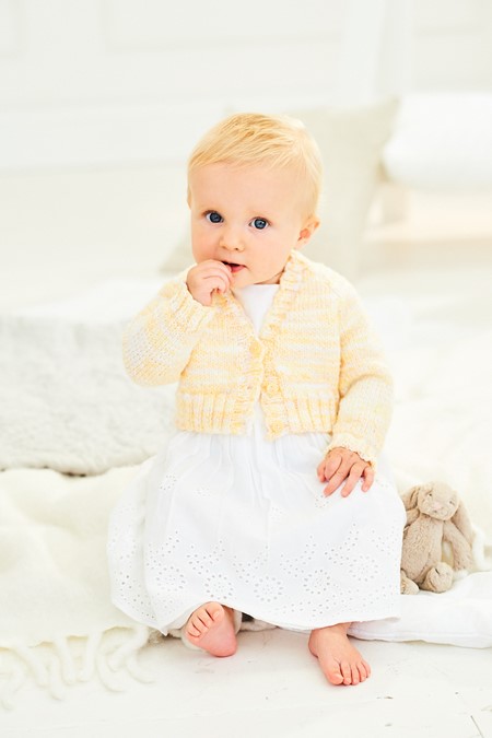 Knitting Pattern - DK Baby Cropped Cardigans by Stylecraft 9899