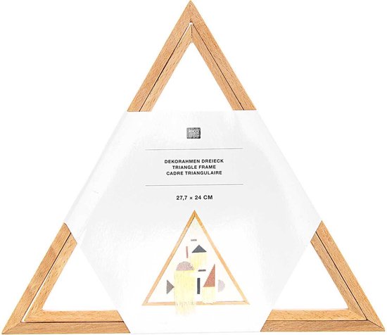 Rico Design Wooden Triangle Frame 27.7 x 24 cm