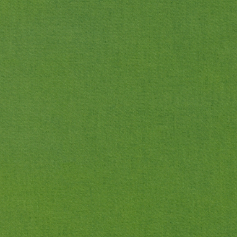 Quilting Fabric - Kona Cotton Solid Grass Green Colour 1703 by Robert Kaufman