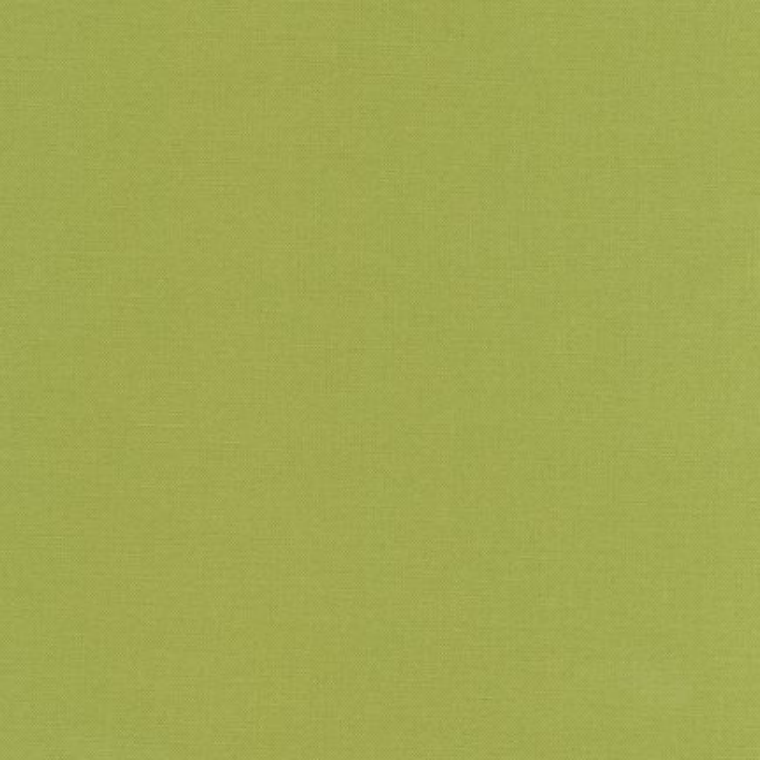 Quilting Fabric - Kona Cotton Solid Olive Green Colour 1263 by Robert Kaufman