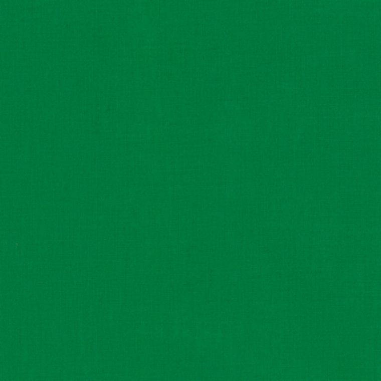 Quilting Fabric - Kona Cotton Solid Clover Green Colour 135 by Robert Kaufman