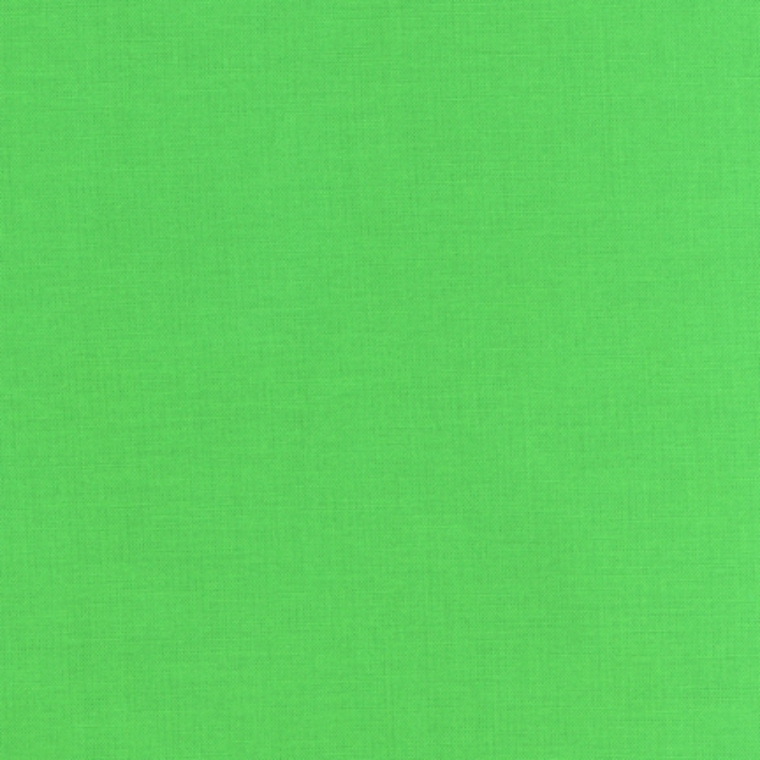 Quilting Fabric - Kona Cotton Solid Kiwi Green Colour 1188 by Robert Kaufman