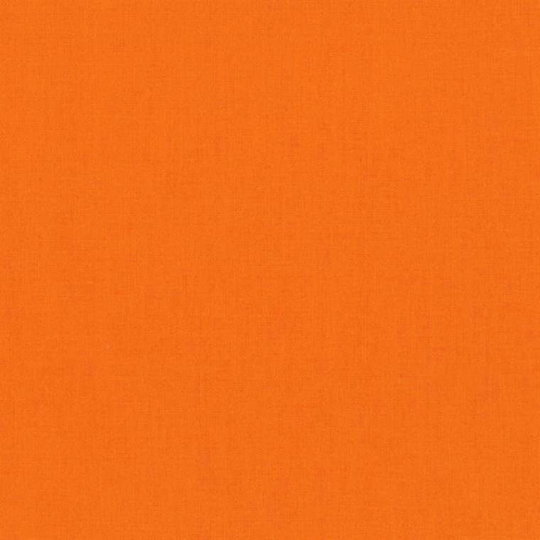 Quilting Fabric - Kona Cotton Solid Kumquat Colour 410 by Robert Kaufman