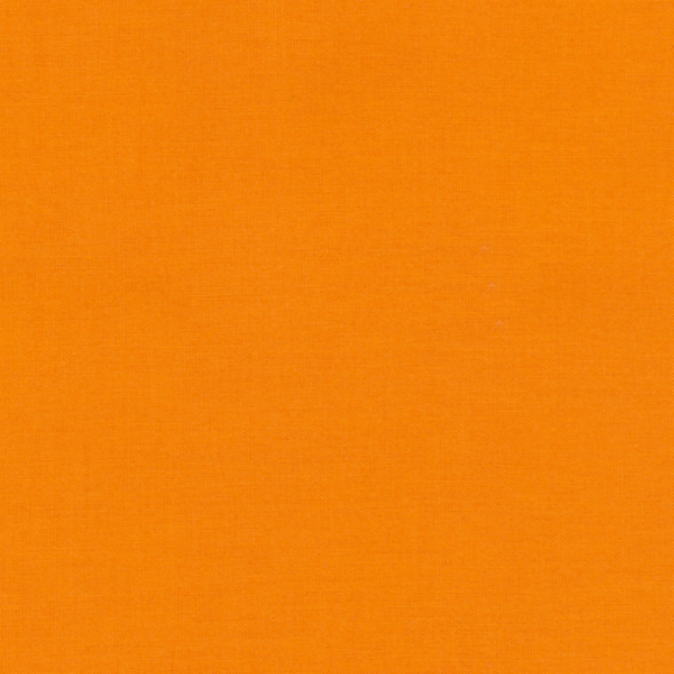 Quilting Fabric - Kona Cotton Solid School Bus Orange 1482 by Robert Kaufman