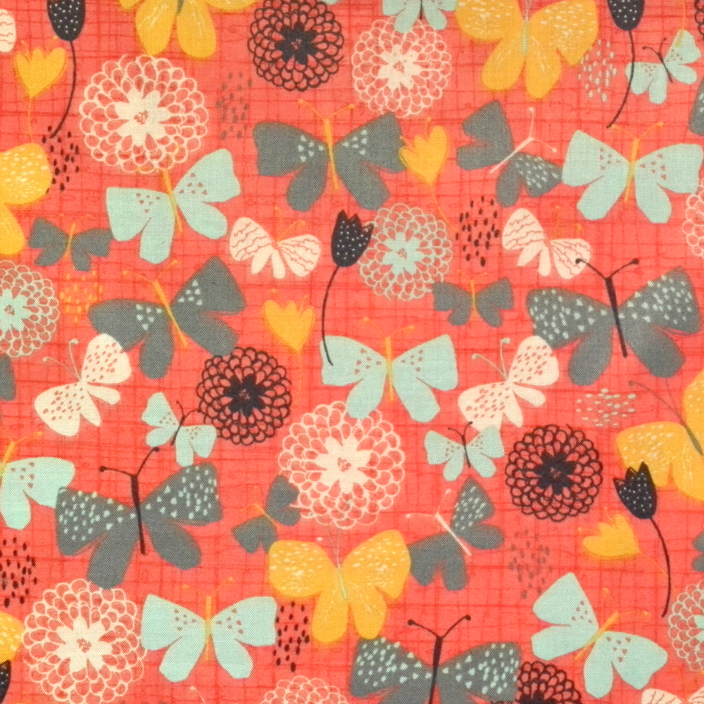Quilting Fabric - Butterflies & Flowers from Bloom by Amylee Weekes for Quilting Treasures 23930C