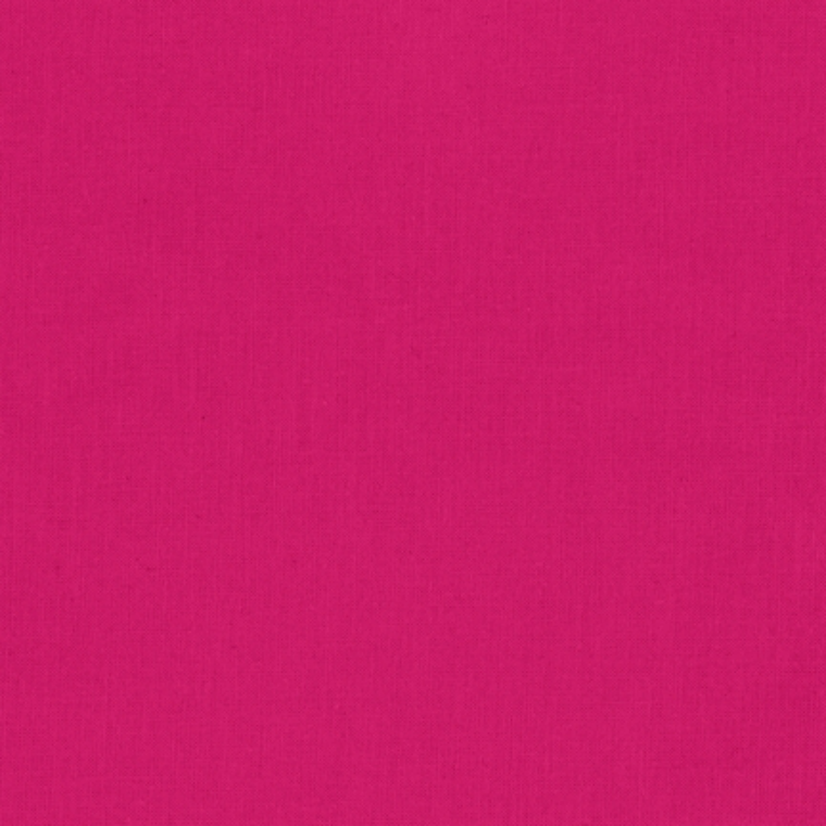 Quilting Fabric - Kona Cotton Solid Pomegranate Pink Colour 1295 by Robert Kaufman