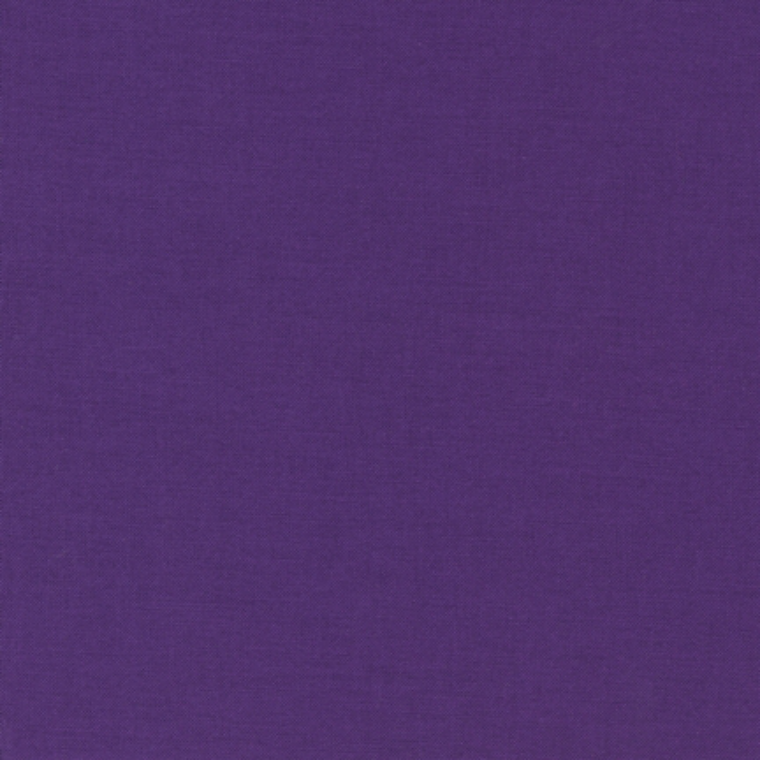 Quilting Fabric - Kona Cotton Solid  Mulberry Purple Colour 80 by Robert Kaufman