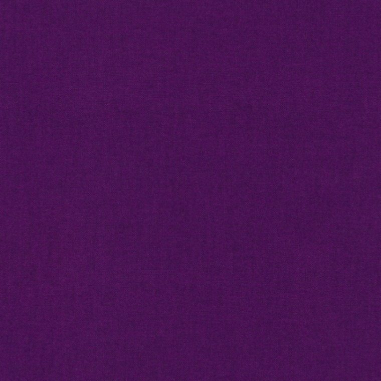 Quilting Fabric - Kona Cotton Solid Dark Violet Purple Colour 1485 by Robert Kaufman
