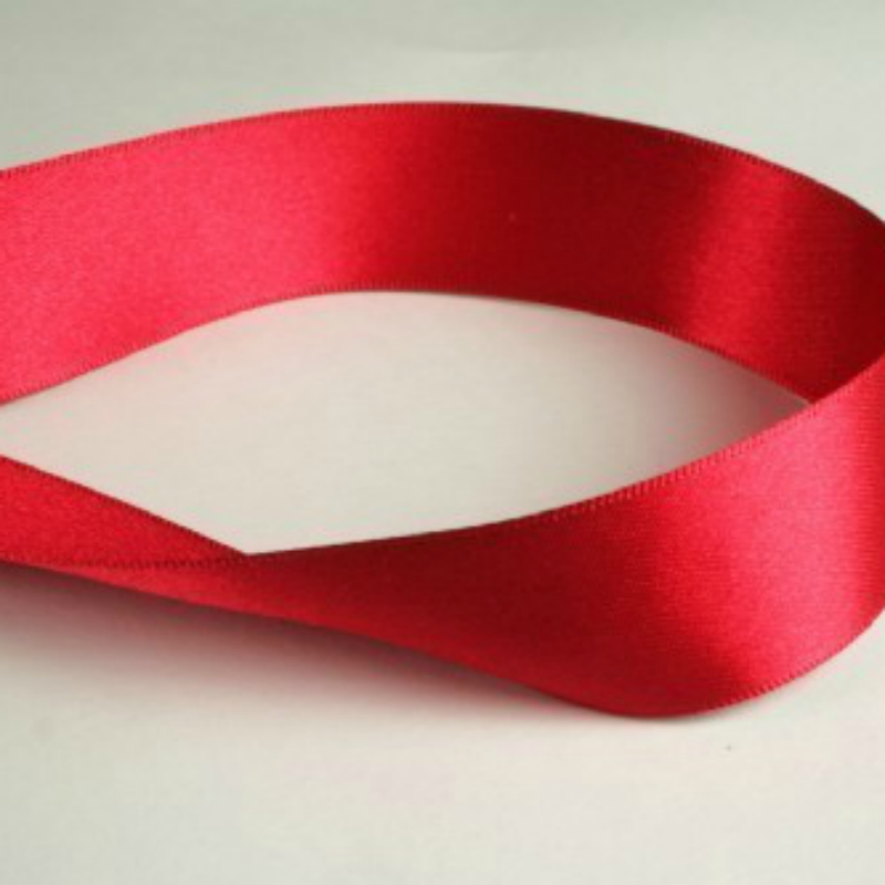 16mm Satin Ribbon in Red