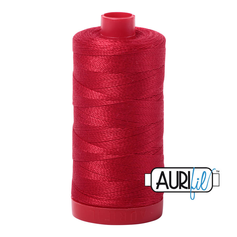 Aurifil Quilting Thread 12wt Col. 2250 Red