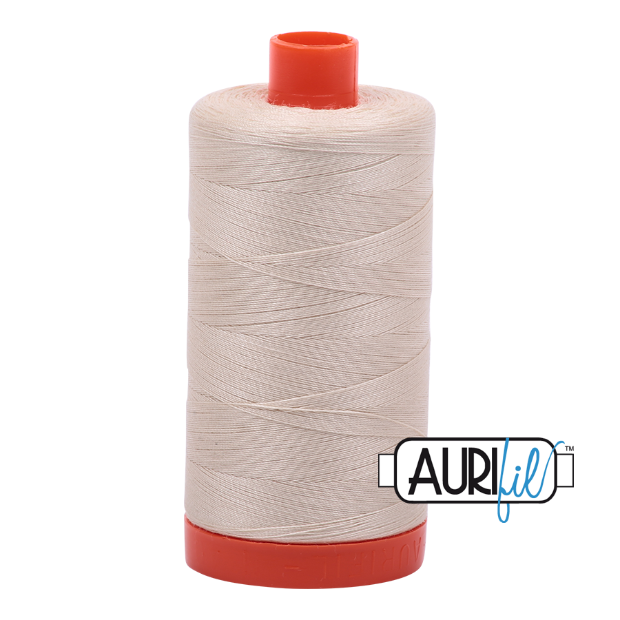 Aurifil Quilting Thread 50wt Col. 2310 Light Beige Cream