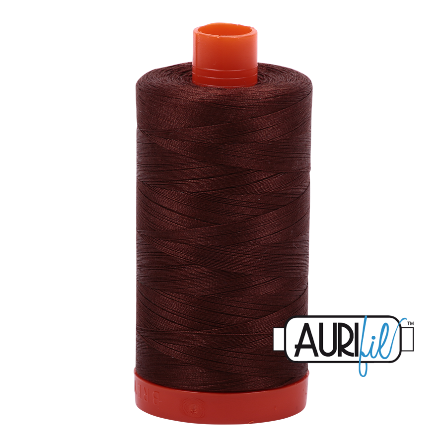 Aurifil Quilting Thread 50wt Col. 2360 Chocolate Brown
