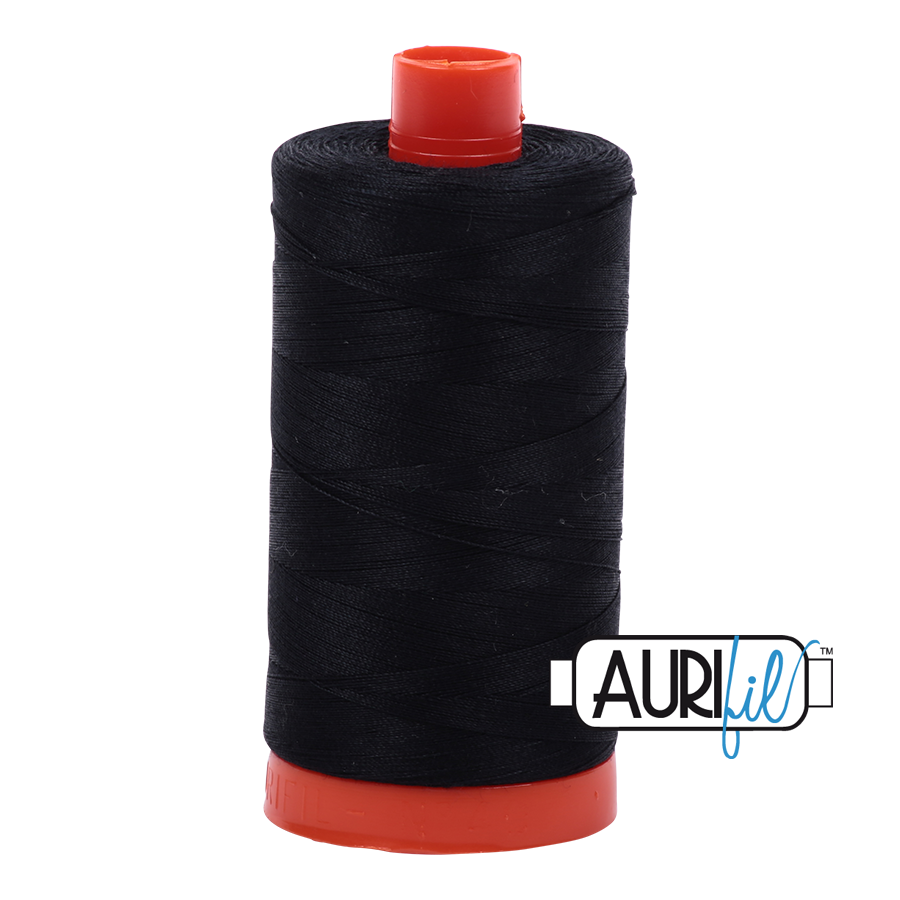 Aurifil Quilting Thread 50wt Col. 2692 Black