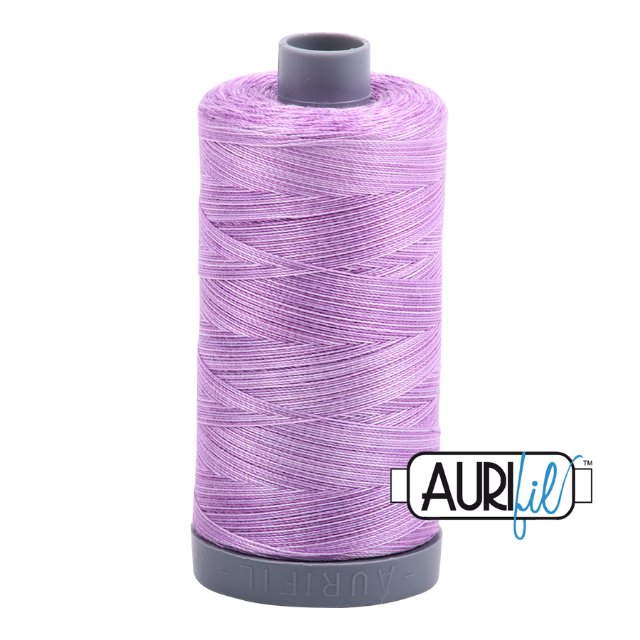 Aurifil French Lilac Purple Thread A3840 - 28/2 - 28wt - Lightly Variegated Quilting Cotton Thread