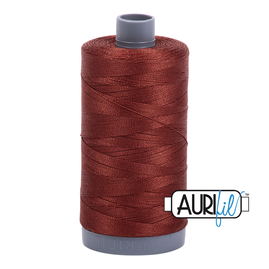 Aurifil Copper Brown Thread 4012 - 28/2 - 28wt - Quilting Cotton Thread