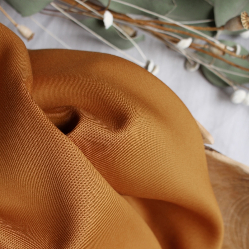 Atelier Brunette - Tencel - Ochre - 220gm/m2 - Dressmaking Fabric