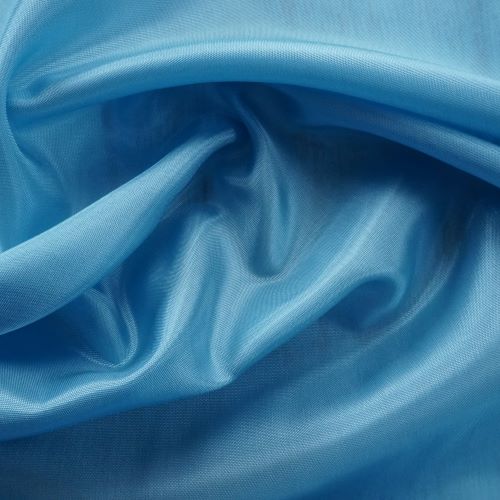 REMNANT  - 0.85m - Lining Fabric - China Blue Acetate Taffeta