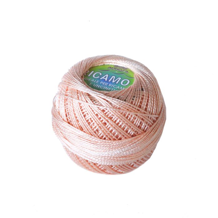 Perle 8 Embroidery Thread - Salmon Colour 06 from Ricamo Collection by Adriafil
