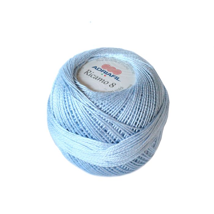 Perle 8 Embroidery Thread - Light Blue Colour 09 from Ricamo Collection by Adriafil