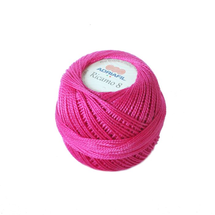 Perle 8 Embroidery Thread - Fuchsia Colour 31 from Ricamo Collection by Adriafil