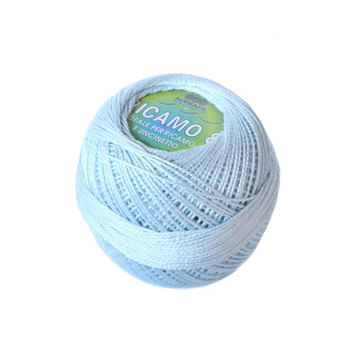Perle 8 Embroidery Thread - Light Azure Colour 67 from Ricamo Collection by Adriafil