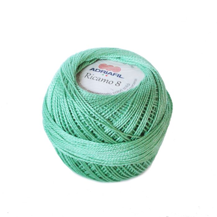 Perle 8 Embroidery Thread - Green Colour 83 from Ricamo Collection by Adriafil
