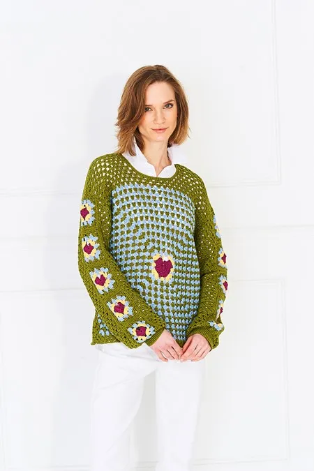 Crochet Pattern - DK Sweater and Cardigan by Stylecraft 9993