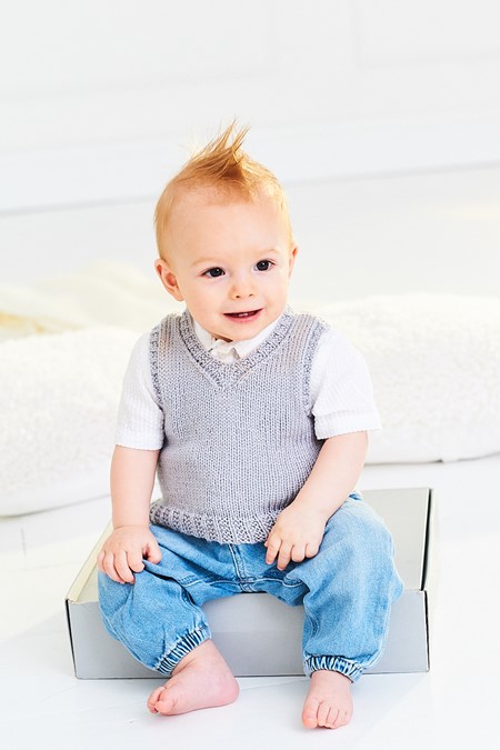 Knitting Pattern - DK Baby Vests by Stylecraft 9998