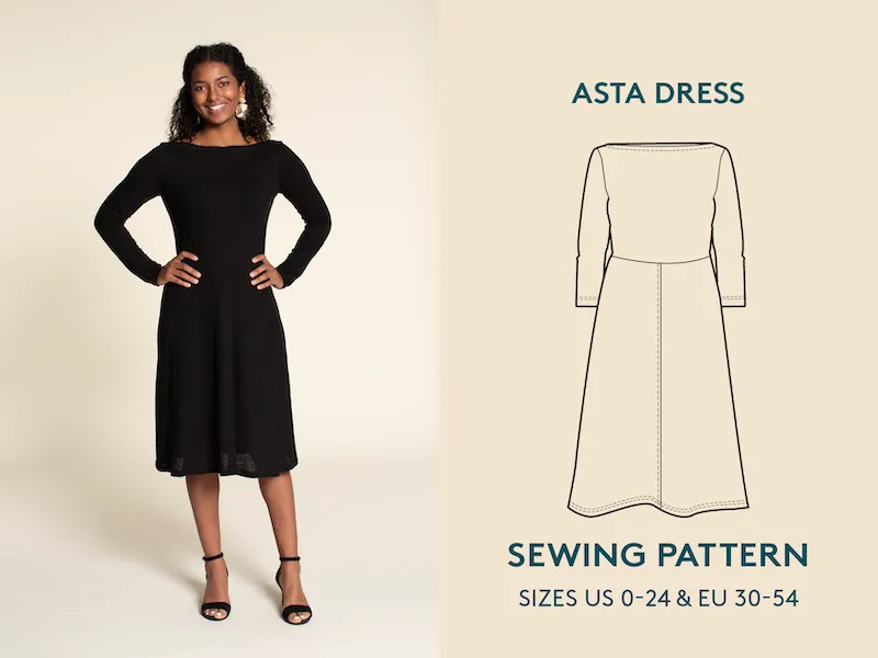 Wardrobe by Me - Asta Dress Sewing Pattern