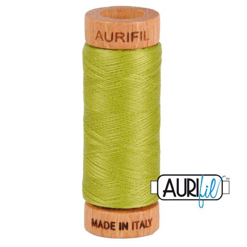 Aurifil Thread 80wt Col. 1147 Light Leaf Green