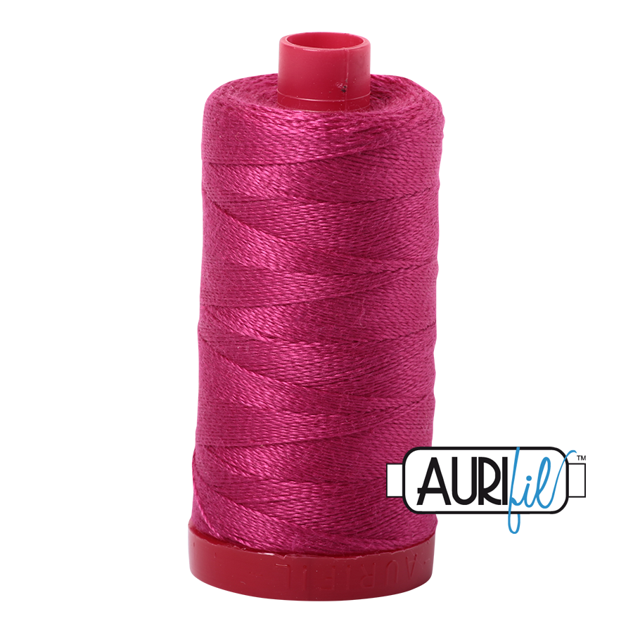 Aurifil Quilting Thread 12wt Col. 1100 Red Plum Cerise