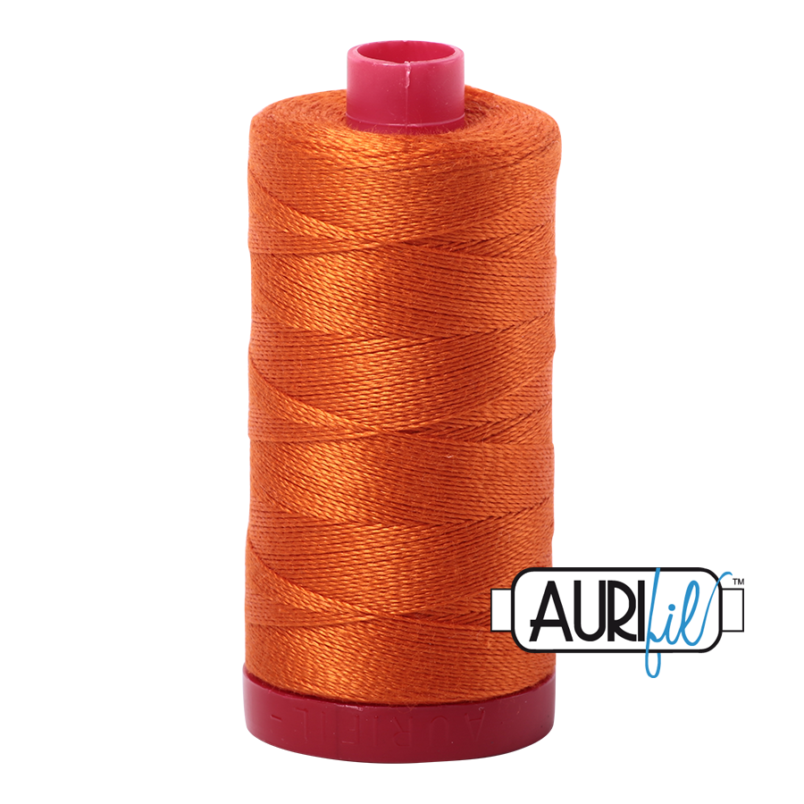 Aurifil Quilting Thread 12wt Col. 2235 Orange