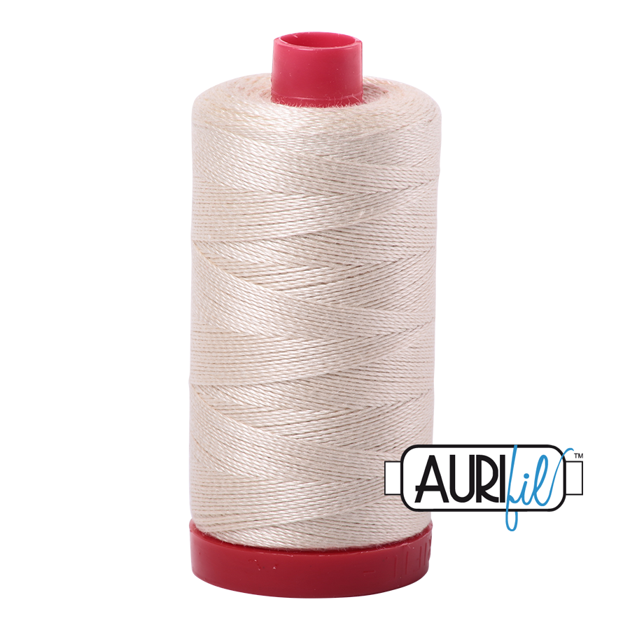 Aurifil Quilting Thread 12wt Col. 2310 Light Beige Cream