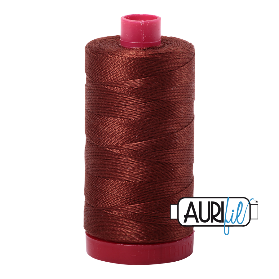 Aurifil Quilting Thread 12wt Col. 4012 Copper Brown