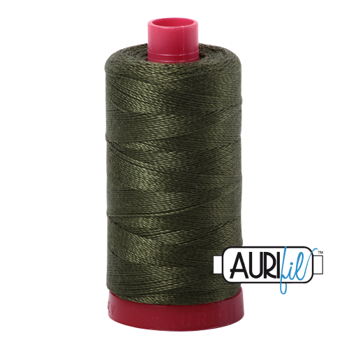 Aurifil Quilting Thread 12wt Col. 5023 Medium Green