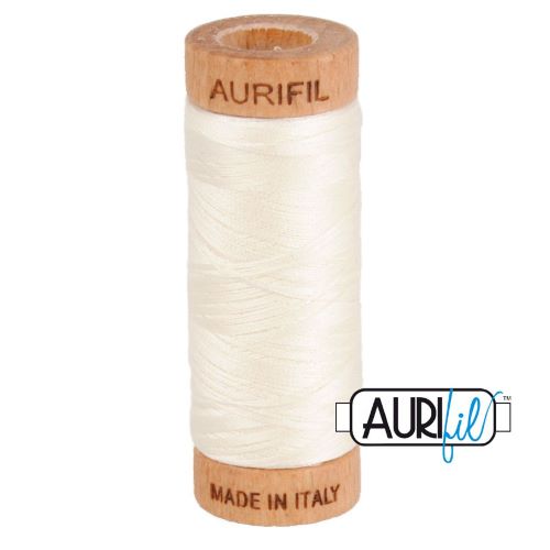 Aurifil Thread 80wt Col. 2026 Chalk