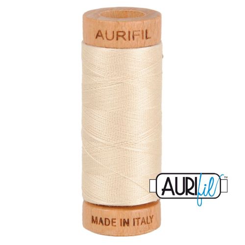 Aurifil Thread 80wt Col. 2310 Light Beige Cream