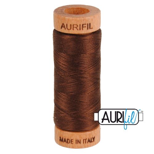 Aurifil Thread 80wt Col. 2360 Chocolate