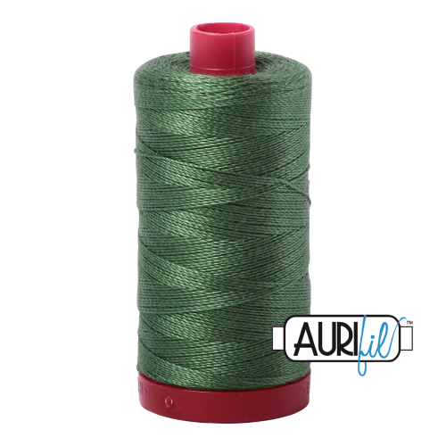 Aurifil Quilting Thread 12wt Col. 2890 Dark Grass Green