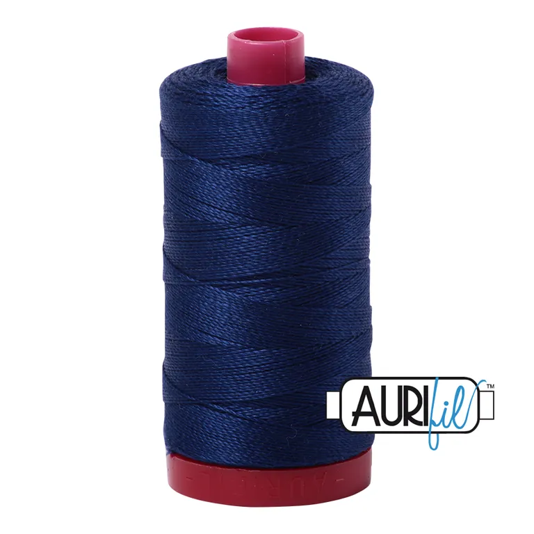Aurifil Quilting Thread 12wt Col. 2784 Dark Navy