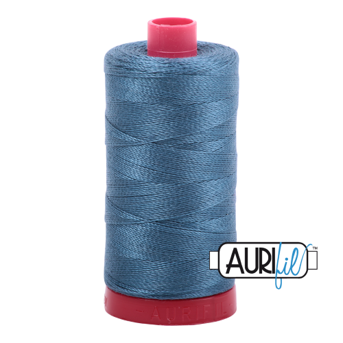 Aurifil Quilting Thread 12wt Col. 4644 Smoke Blue