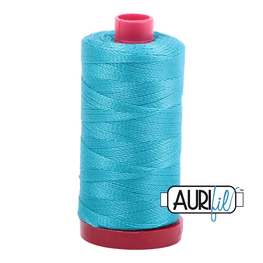 Aurifil Quilting Thread 12wt Col. 2810 Turquoise