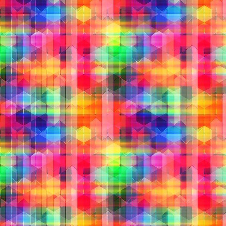 Quilt Backing Fabric 108" Wide - Multi-coloured Glitch from Expressions by Patrick Lose for Northcott B10347-23